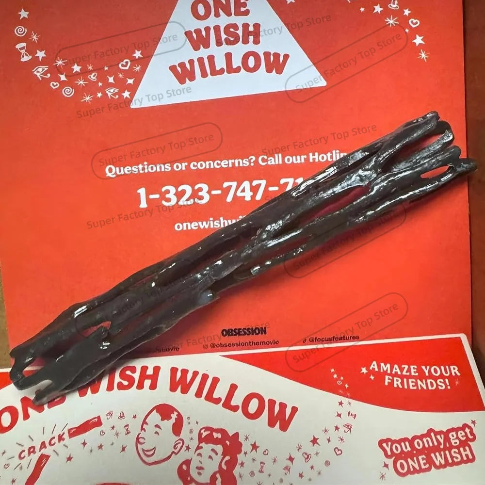3D Printed One Wish Willow Stick with Box Black Willow Break And Wish Sticks Multi-Purpose Wishing Figurine Gifts for Friends