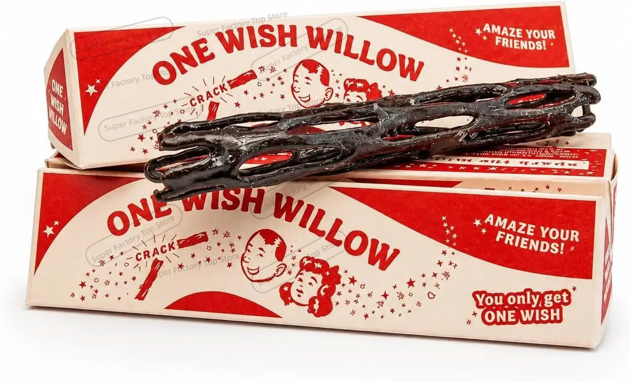 3D Printed One Wish Willow Stick with Box Black Willow Break And Wish Sticks Multi-Purpose Wishing Figurine Gifts for Friends
