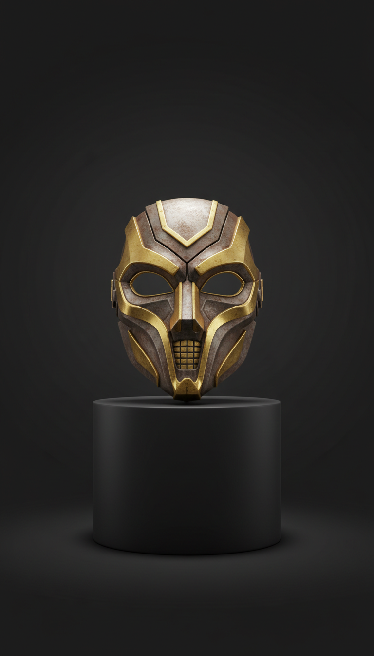Spectral Mask Gold-Accented Replica